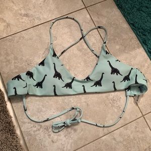 Dinosaur bikini top